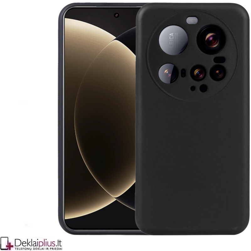 Silikoninis ploniausias dėklas su kameros apsauga - juodas (Xiaomi 15 Ultra) Silikoninis ploniausias dėklas su kameros apsauga - juodas (Xiaomi 15 Ultra)